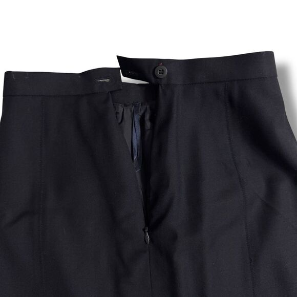 Escada Margaretha Ley Black 100 Percent Wool Size EU 36 US 4 Vintage Classic - Picture 3 of 5